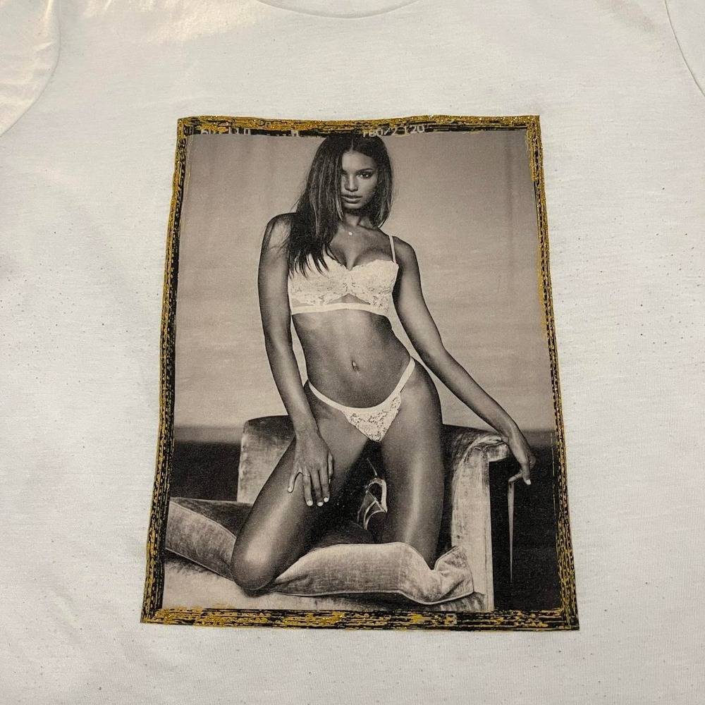 Victoria's Secret Jasmine Tookes photo tee in large thrashed